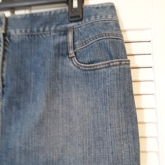 Elie tahari denim Jean skirt 12P *L3 - Picture 4 of 5